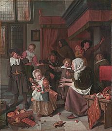 Jan Steen – Het Sint-Nicolaasfeest
