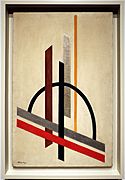 László Moholy-Nagy, architettura o costruzione eccentrica, 1921 ca. (guggenheim NY)