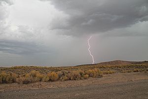 Lightning in Spring Creek, Nevada