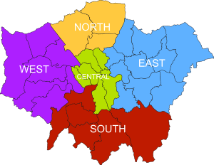 London plan sub regions (2011)
