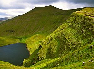 Lough Curra below Galtymore, Gaty Mountains