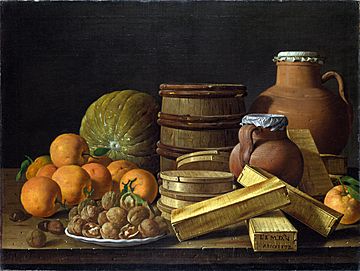 Luis Egidio Meléndez - Still-Life with Oranges and Walnuts, 1772