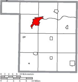 Location of Napoleon in Henry County