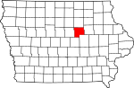 State map highlighting Grundy County