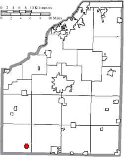 Location of Hoytville in Wood County