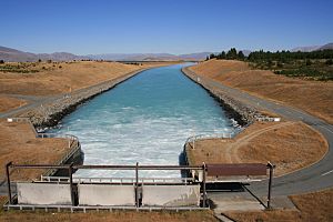 Marko Hydro Channel From Lake Pukaki