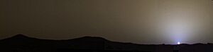 Mars sunset PIA01547