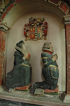 Memorial effigies, Leigh Church - geograph.org.uk - 1429173
