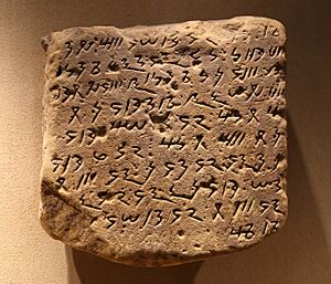 Meroitische Inschrift, Meroe 1. Jh. n. Chr., Aegyptisches Museum, Muenchen-1