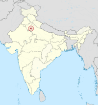 National Capital Territory of Delhi in India (special marker) (disputed hatched)