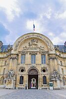 North portal of Hôtel des Invalides, Paris 11 June 2013