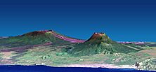 Nyiragongo volcano - SRTM