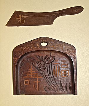 Old wooden crumber from China