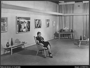 Peter Bray Gallery interior, 1957
