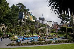 Central piazza at Portmeirion