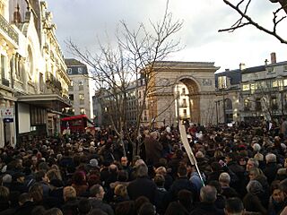 Rassemblement 11 janvier 2015 Dijon Place Darcy
