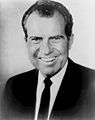 Richard Nixon, official bw photo, head and shoulders