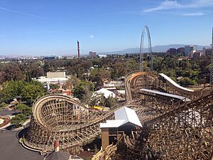Roller coasters at Great America