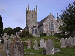 Saint Constantine Church in Constantine Village Kerrier Cornwall