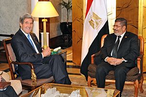 Secretary Kerry Meets With Egyptian President Morsy in Addis Ababa (2)