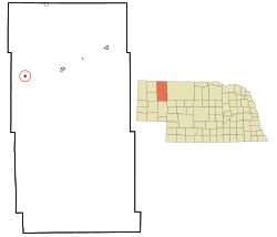 Location of Hay Springs, Nebraska