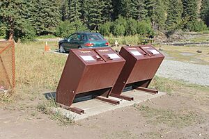 Slough Creek Campground bear-proof trash receptacles (16599663349)