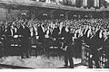THEODOR HERZL AT THE FIRST ZIONIST CONGRESS IN BASEL ON 25.8.1897. תאודור הרצל בקונגרס הציוני הראשון - 1897.8.25