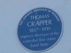 Thomas Crapper blue plaque