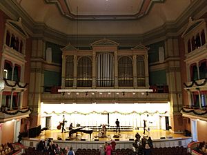 Troy Savings Bank Music Hall, stage and organ