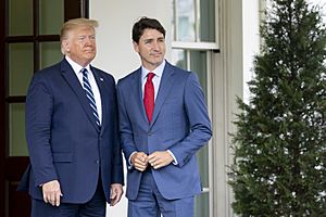 Trudeau visit White House for USMCA