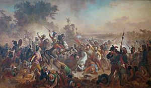 Victor Meirelles - 'Battle of Guararapes', 1879, oil on canvas, Museu Nacional de Belas Artes, Rio de Janeiro 2