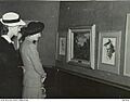 Visitors view Athenaeum exhibition