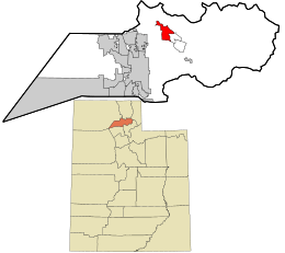 Location in Weber County and the state of Utah