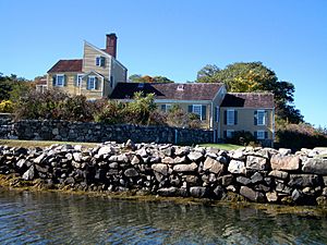 Wentworth-Coolidge Mansion, Portsmouth, New Hampshire, USA, view from the water