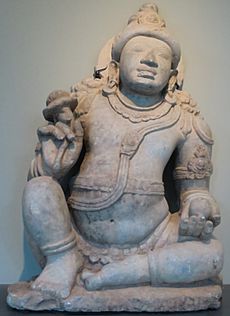 'Digambara Yaksha Sarvahna' from Karnataka, India, c. 900, Norton Simon Museum