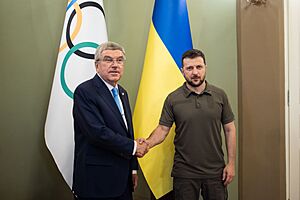 Зустріч Президента України з президентом Міжнародного олімпійського комітету у Києві 23