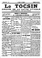 1907- Le Tocsin - La lutte viticole