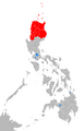 Affected Philippine provinces by typhoon Bilis 2006