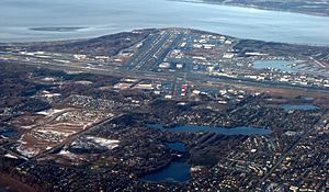 Anchorage International Airport and Cook Inlet