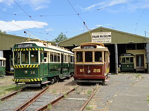 Ballarat trams No 38 and 28