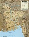 Bangladesh LOC 1996 map