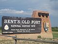 Bent's Old Fort entrance sign, CO IMG 5703