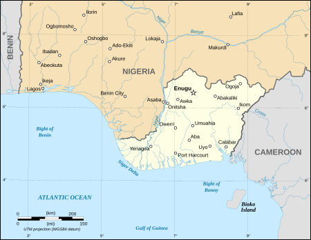 Biafra independent state map-en