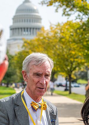 Bill Nye at No Kings in Washington, D.C