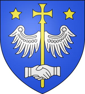 Blason ville fr Alet-les-Bains (Aude)