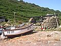 Boats and Capstan at Penberth Cove - geograph.org.uk - 319246