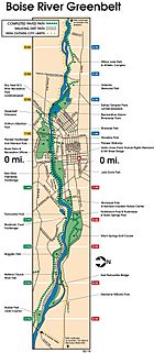 Boise Greenbelt map