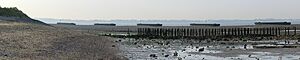 Breakwater barges, Sales Point, Bradwell-on-Sea