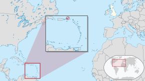 Location of  British Virgin Islands  (circled in red)