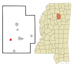 Location of Big Creek, Mississippi